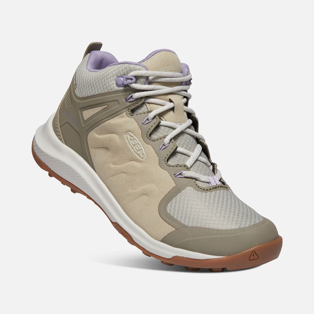 Keen Laarzen Dames Beige/Grijs - Explore Waterproof - 78062-GVPJ